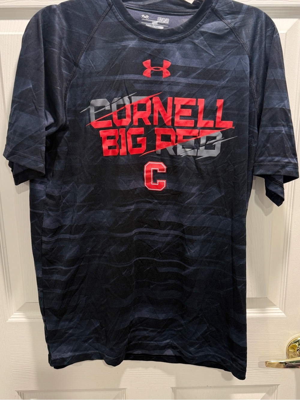 Men's Under Armour Cornell Big Red Performance T-Shirt Size M Camo Grey - Picture 2 of 6